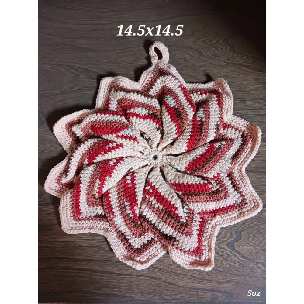 Vintage crochet wall hanging decor
